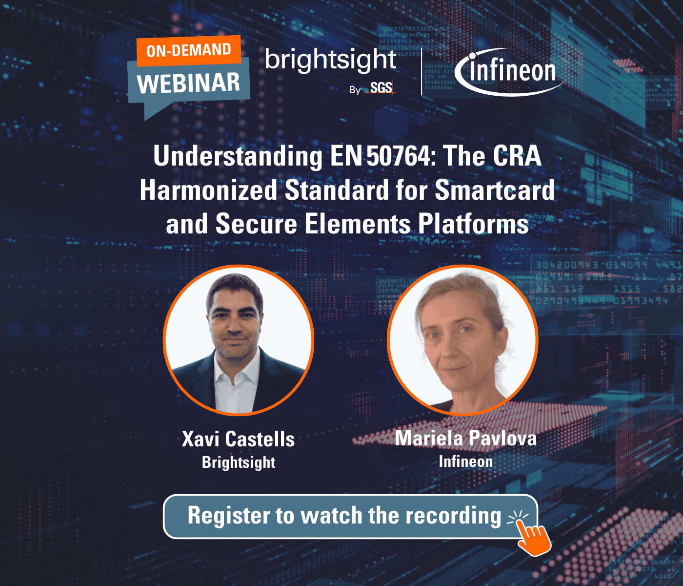 Webinar: Understanding EN 50764: The CRA Harmonized Standard for Smartcard and Secure Elements Platforms